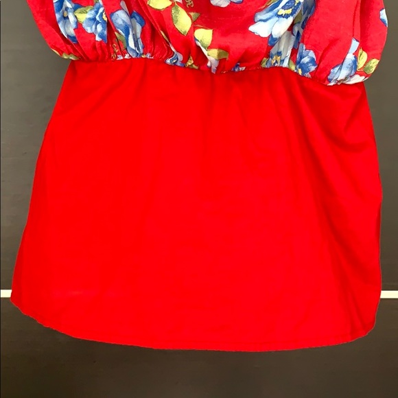 Hollister Red Floral Tropical Skirt - Picture 5 of 9